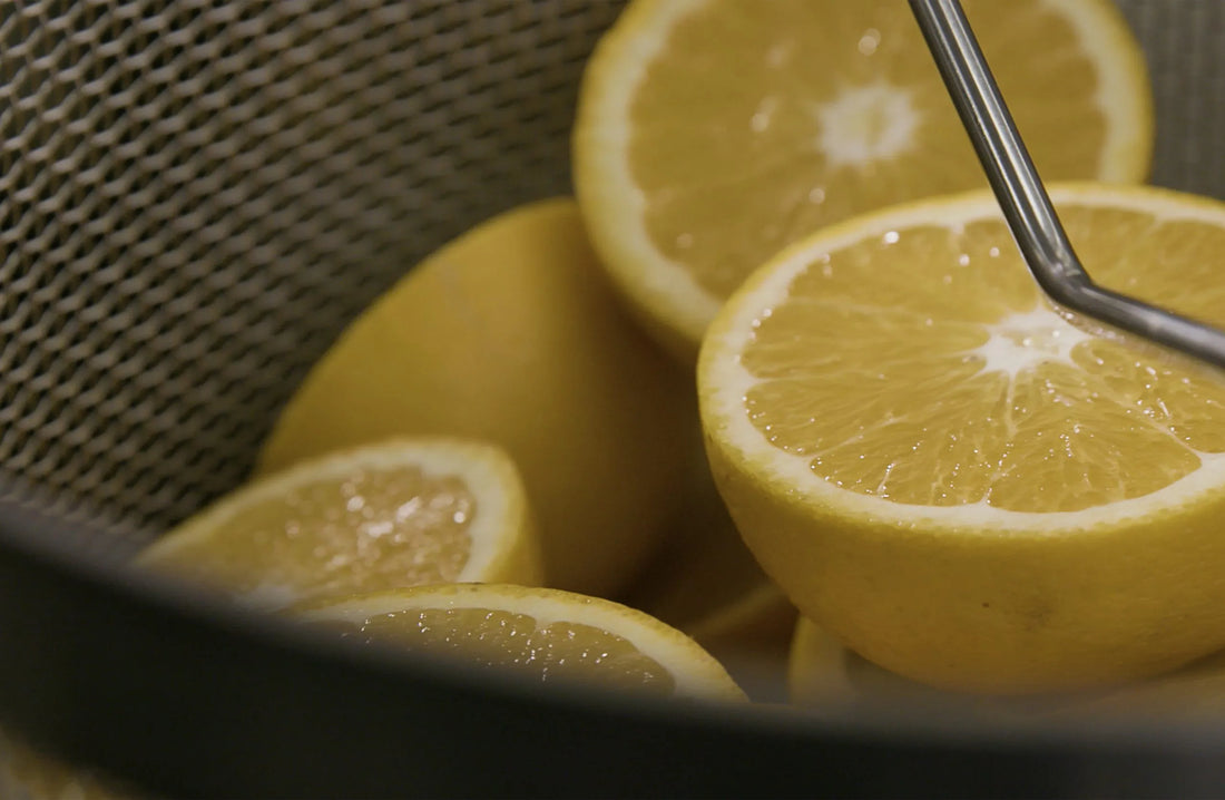 Lemons cut in half